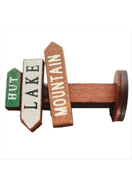 Yol Işareti El Sanatları Bahçe Süslemeleri Bahçe Süslemeleri Mikro Tip Manzaralar Minyatür Sahneler Tabela Süsleri (Yurt Dışından)