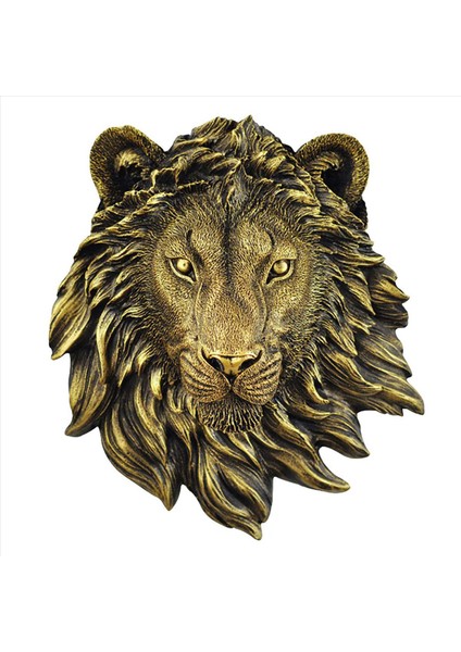 2pcs Hayvan Başı Duvar Dekor Aslan Duvar Dekor Duvar Heykeli Ev Dekor Yaratıcı Simülasyon Heykel (Yurt Dışından) modelleri