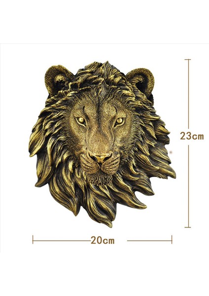 2pcs Hayvan Başı Duvar Dekor Aslan Duvar Dekor Duvar Heykeli Ev Dekor Yaratıcı Simülasyon Heykel (Yurt Dışından) indirimleri