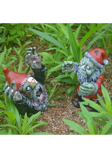 Cadılar Bayramı Korku Komik Heykel Reçinesi Açık Bahçe Avlu Süsleri Cüce Heykel Avlu Dekorasyon El Sanatları (Yurt Dışından) modelleri