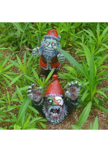 Cadılar Bayramı Korku Komik Heykel Reçinesi Açık Bahçe Avlu Süsleri Cüce Heykel Avlu Dekorasyon El Sanatları (Yurt Dışından) indirimleri