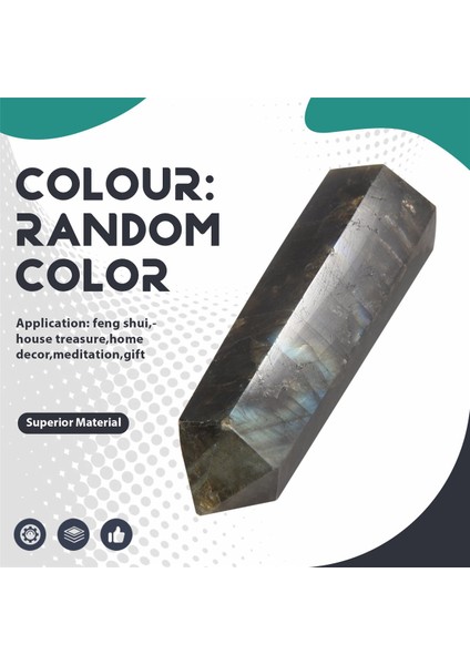 Aytaşı Kristal Sütun Doğal Labradorit Kuvars Dikilitaş Kristal Sütun Değiştirme Noktası Şifa Taş Ev Dekoru 5-6cm (Yurt Dışından) fırsatları