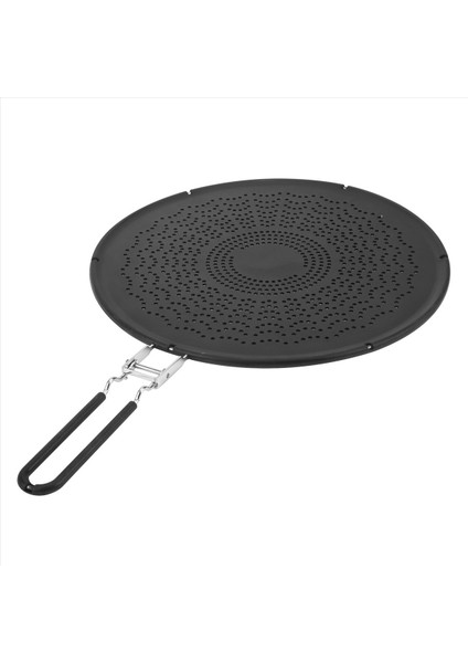 13 Inç Silikon Sıçrama Ekranı - Katlanır Saplı Tava Kapağı, Isıya Dayanıklı Yağ Sıçraması, Isı Yalıtım Siyahı (Yurt Dışından)
