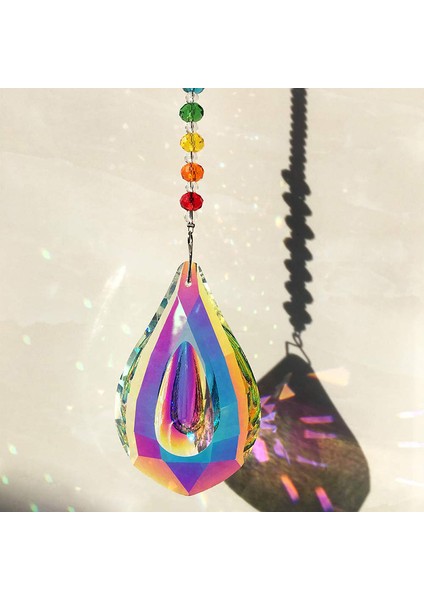 2pcs Ev Dekorasyonları 1 Adet Güneş Yakalayıcı Feng Shui Kristalleri Pencere Damlası Prizma ve 1 Adet 10CM Yeşil Turbo Deniz Kabuğu Kabuklu (Yurt Dışından) modelleri