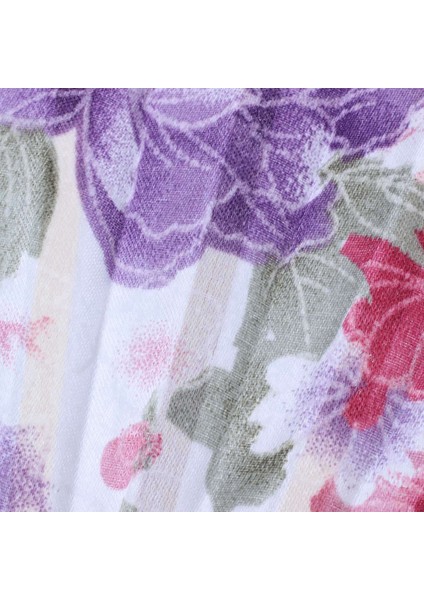 Renkli Işlemeli Çiçek Desen Siyah Kumaş Katlanır Kadın ve Bambu Çiçek Baskılı Japon Stil (Yurt Dışından) fiyatları