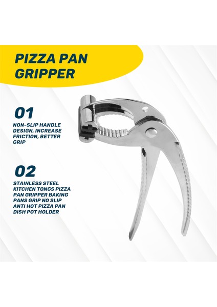 Paslanmaz Çelik Mutfak Tongs Pizza Pan Tavşan Pişirme Tavaları Kavrama Yok Anti Sıcak Pizza Pan Diva Pot Tutucu (Yurt Dışından) fırsatları