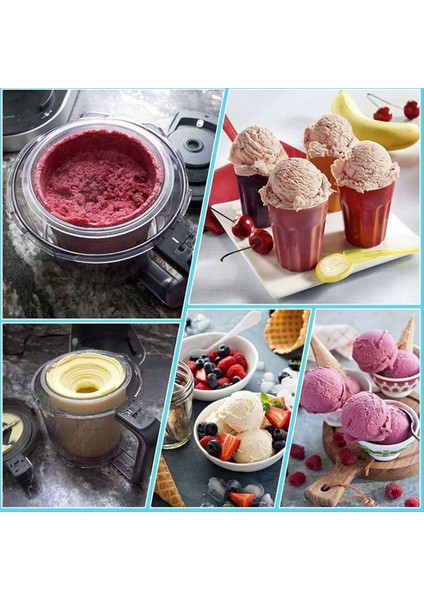 Ninja Creami NC301 NC300 NC2999MZ Serisi Dondurma Konteynırları Için Dondurma Pintleri ve Kapakları Gıda Dondurucu (Yurt Dışından)