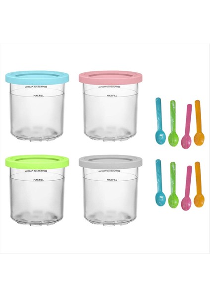 Ninja Creami NC301 NC300 NC2999MZ Serisi Dondurma Konteynırları Için Dondurma Pintleri ve Kapakları Gıda Dondurucu (Yurt Dışından) fiyatları