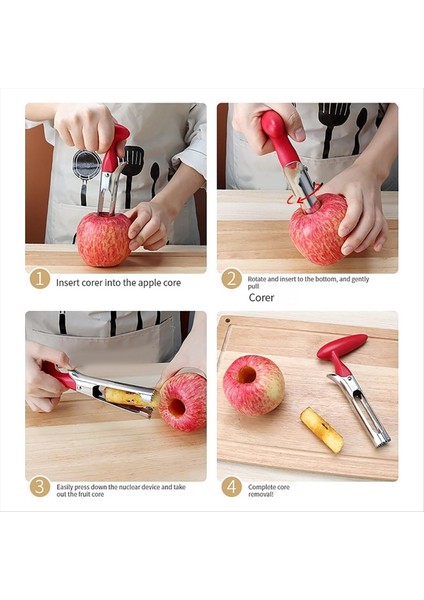 Premium Meyve Corer -Armut, Biber, Paslanmaz Çelik En Iyi Mutfak Gadget Için Dayanıklı Meyve Corer Sökücü Kullanımı (Yurt Dışından) modelleri