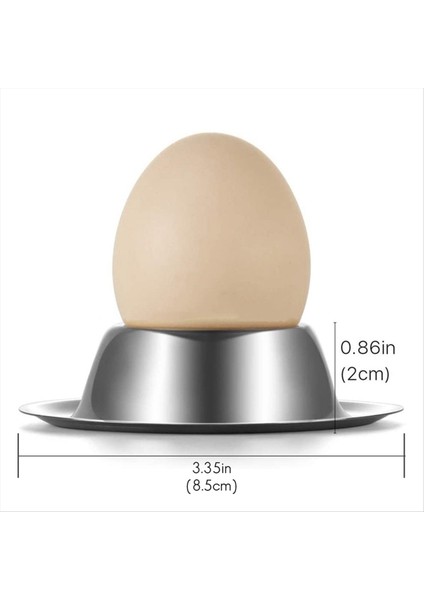 Yumurta Fincan Tutucu 2 Paket, Paslanmaz Çelik Yumurta Bardağı Tabakları Sofra Takımı Tutucu Için Sert Yumuşak Haşlanmış Yumurta, Mutfak Ekran (Yurt Dışından) fırsatları