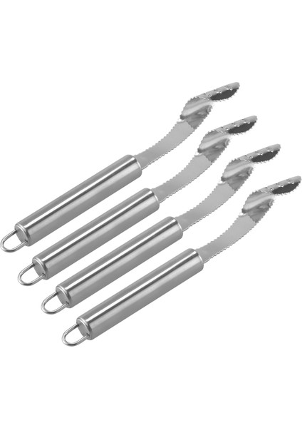 4pcs Jalapeno Pepper Corer, Paslanmaz Çelik Chili Grip Jalapeno Corer, Jalapenos Için Çekirdek Deseeder, Chilis, Biber (Yurt Dışından)