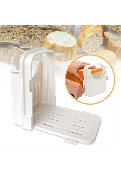 Ev Yapımı Ekmek Için Ekmek Kesici, Katlanabilir Plastik Ekmek Dilimleyici, Kompakt Ekmek Kesme Kılavuzu, Ekmek Somun Kesici (Yurt Dışından) indirimleri