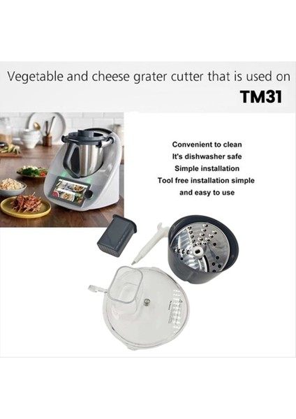 Thermomix TM31 Için Gıda Işleyicisi Kesici Kiti Verimli Sebze Kesme Ek Çok Fonksiyonlu Konteyner Kesici Kiti (Yurt Dışından) fiyatları