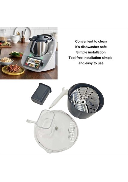 Thermomix TM31 Için Gıda Işleyicisi Kesici Kiti Verimli Sebze Kesme Ek Çok Fonksiyonlu Konteyner Kesici Kiti (Yurt Dışından) modelleri