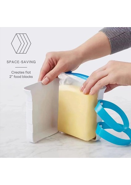 Gıda Kalıplama Kapları, Dondurucu Gıda Bloğu Üreticisi Konteyneri, Dondurucu Kalıntılar Silikon Torbalar Depolama (Yurt Dışından) indirimleri