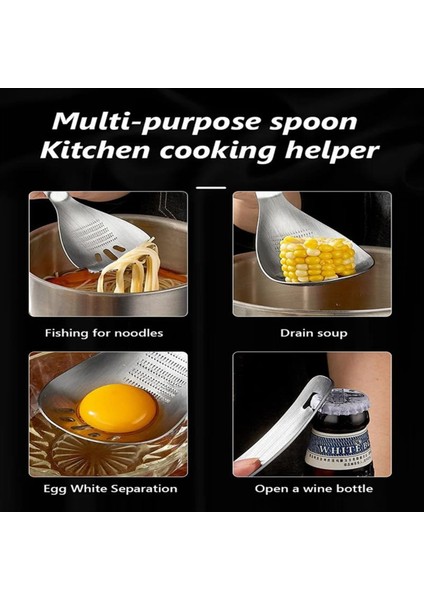 2pcs Çok Amaçlı Öğütme Kaşık Paslanmaz Çelik Mutfak Kaşık Sarımsak Kırıcı Yumurta Ayırıcı Mutfak Maddesi Için (Yurt Dışından) fırsatları
