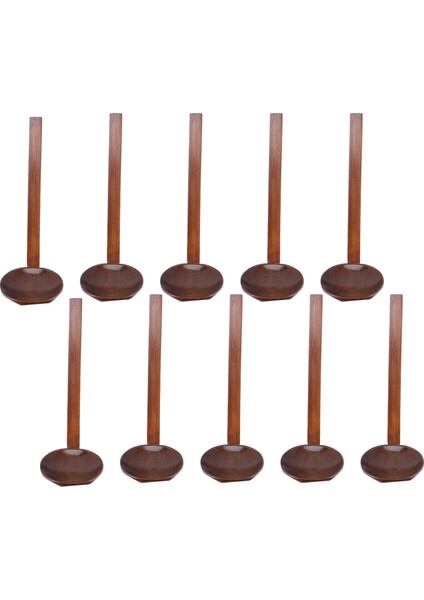 Japon 8.5 Inç Ramen El Işi Ahşap Çorba Kaşığı Ahşap Mutfak Eşyaları Mutfak, Ahşap Sıcak Tencere Kaşık 10 Adet (Yurt Dışından)