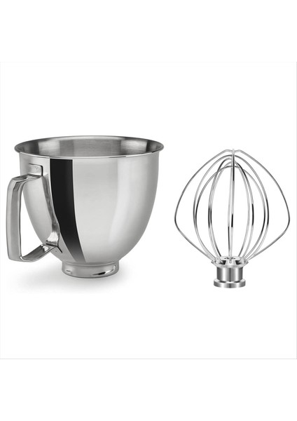 Paslanmaz Çelik Mikser Kasesi 5qt Mutfaktaid Tilt-Head Stand Mikserleri Için Uyumludur 4.5-5 Quart, 5 Litre Karıştırma Kasesi (Yurt Dışından) fiyatları