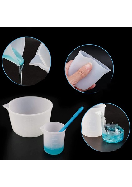 600ML/20OZ Reçine Karıştırma Bardağı, 2 Parçalı 100ML Ölçüm Bardağı, Silikon Karıştırma Çubuğu, Epoksi Karıştırma Kiti (Yurt Dışından) fiyatları