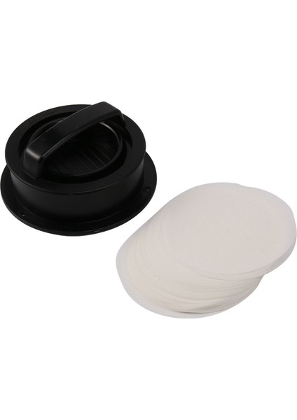 3&#39;ü 1 Arada 1 Burger Press Patty Doldurulmuş Burger Maker, 120PCS Burger Paper Non Stick Sliders Beef Burger Press - Siyah (Yurt Dışından)