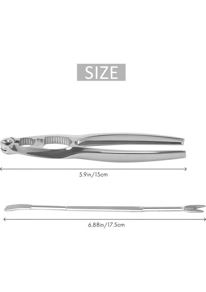 Deniz Ürünleri Aracı Kiti, Paslanmaz Çelik Yengeç Bacak Krakeri ve Çatallar Somun Krakeri Set Kabuklu Deniz Ürünleri Sheller 12 Pcs (Yurt Dışından) fırsatları