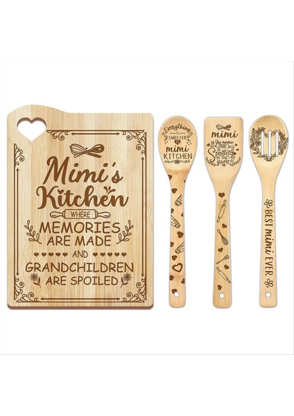 Bambu Kesme Kurulu Anneler Günü Kesme Tahtası Için Hediye, Pişirme Kurulu (Mımı) (Yurt Dışından)