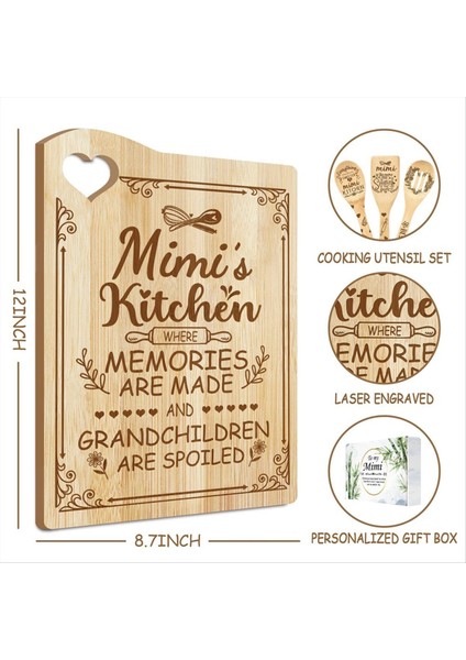 Bambu Kesme Kurulu Anneler Günü Kesme Tahtası Için Hediye, Pişirme Kurulu (Mımı) (Yurt Dışından) modelleri