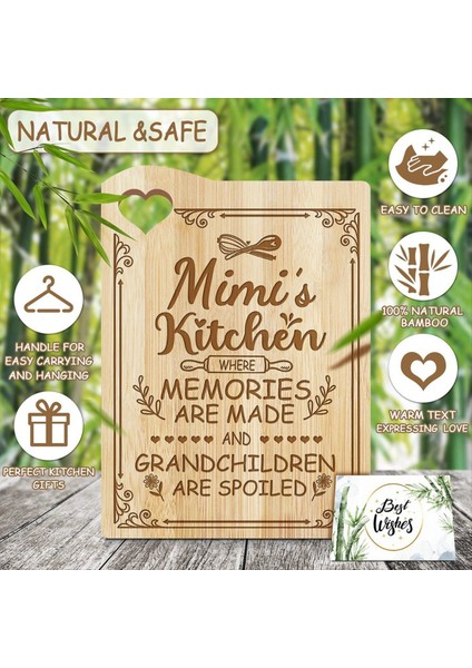 Bambu Kesme Kurulu Anneler Günü Kesme Tahtası Için Hediye, Pişirme Kurulu (Mımı) (Yurt Dışından) fırsatları