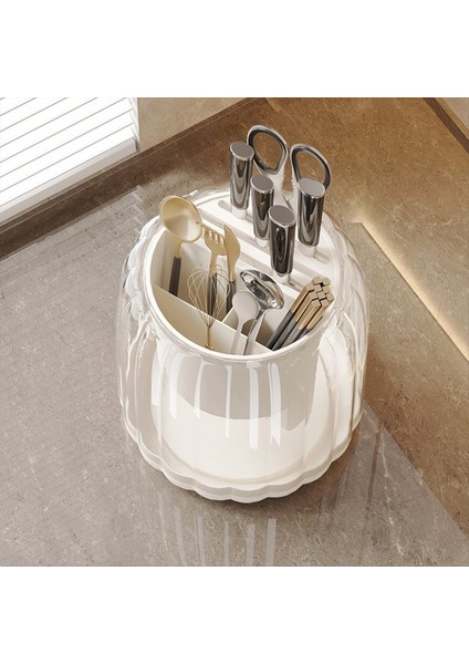 360 ° Dönen Kapasite Pişirme Madde Tutucu, Tezgah Için Meslili Tutucu, Çatal Için Düzenli Tutucu, Plastik Tesis Rafı (Yurt Dışından) fırsatları