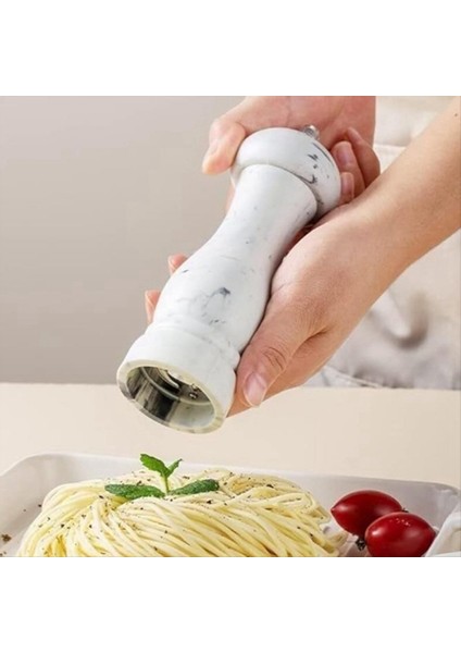 Tuz ve Karabiber Öğütücü Seti, Taklit Mermer Doldurulabilir Fabrikalar, Kullanımı Kolay Manuel Baharat Öğütücüleri Biber Için 1 Adet (Yurt Dışından) fırsatları