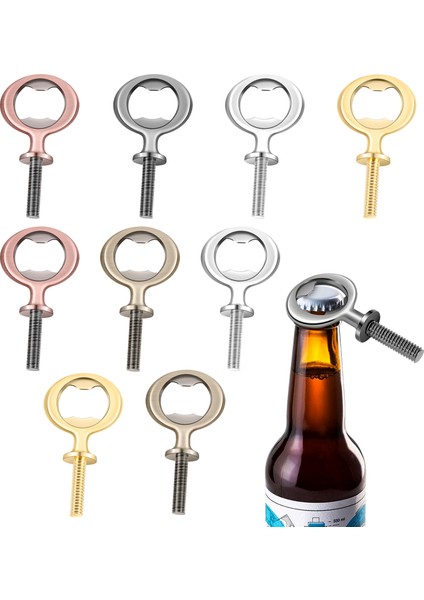 10PCS Metal Şişe Açıcı Boşluklar Paslanmaz Çelik Şişe Açıcı Ekler Kit Dişli Bira Açıcı Donanımı (Yurt Dışından)