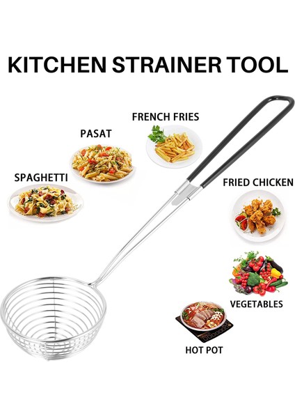 10 Parça Sıcak Pot Sayacı Kepçe, Paslanmaz Çelik Sıcak Pot Süzgeç Kaşıkları Örgü Skimmer Kaşık Kepçesi Saplı (Yurt Dışından) fırsatları