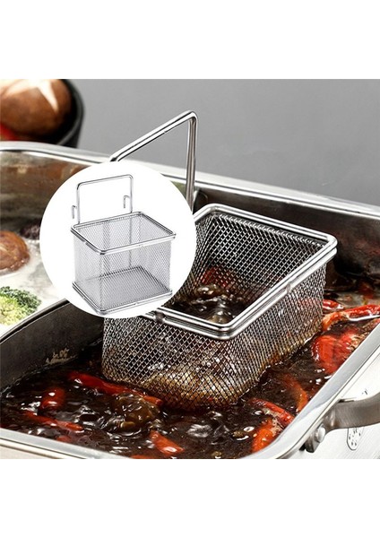 Paslanmaz Çelik Tot Tenceresi Kevsör Kanca Noodle Filtre Filtresi Elek Süzgeç Kaşığı Patates Kızartması Makarna (Yurt Dışından) indirimleri