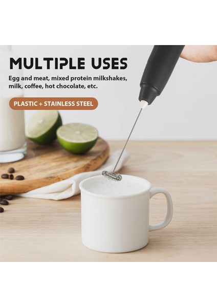 El Tipi Mikser Süt Çeyrek Otomatik Elektrikli Içecek Içecek Krem ​​çırpma Pişirme Pişirme Karıştırıcı Kahve Yumurta Çırpıcı, Siyah (Yurt Dışından) indirimleri