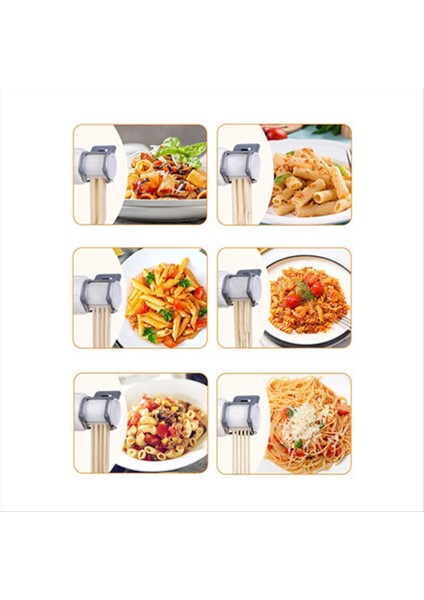 Kitchenaid Mikser Için Gurme Makarna Eki, 6 Farklı Şekilli Makarna Makarnası Seti Makarna Pres Çıkışı (Yurt Dışından)