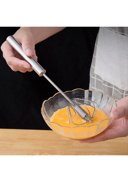 12 Inç Paslanmaz Çelik Yarı Otomatik Çırpma, El Push Döner Blender Yumurta Çırpma, Mikser Karıştırıcı Mutfak Aleti (Yurt Dışından) fiyatları