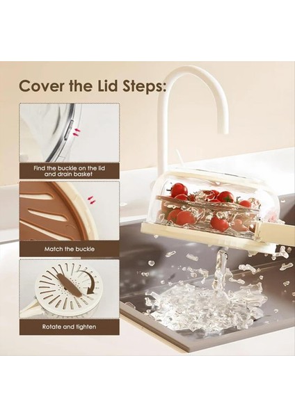 2pcs Mutfak Kolanlar Kase Meyve Temizleme Kasesi Süzgeç Mutfak Meyve Tahliye Sepeti Sebze Sebze Salata Kasesi (Yurt Dışından) modelleri