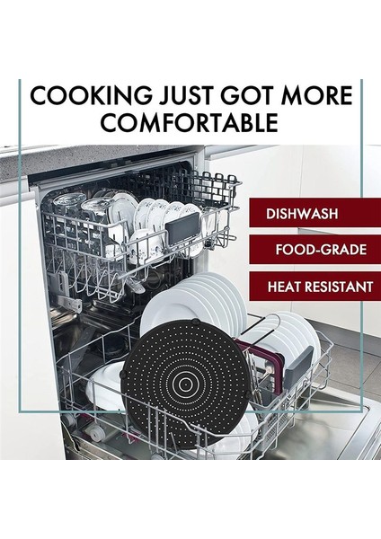 Silikon Sıçrama Ekran Gres Yüksek Isıya Dayanıklı Yağ Sıçrama Kapağı Koruma Seti Pişirme Tava Dökme Demir Tava Potu (Yurt Dışından) fırsatları