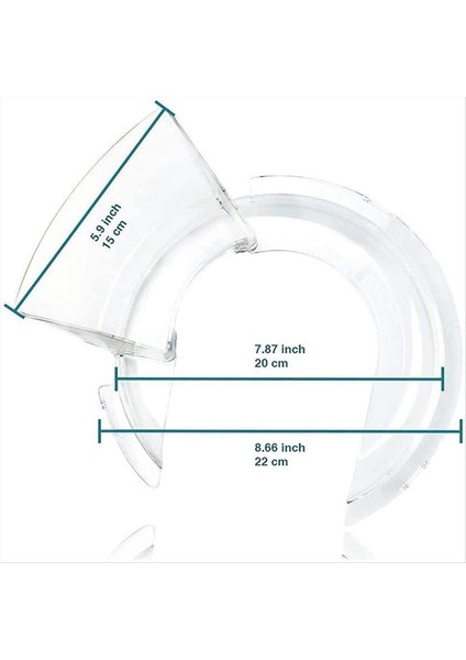 Kitchenaid Pouring Shield Aksesuar Eki Için 4.5-5t Kaseler Için Kitchenaid KSM500PS KSM450 Mixe KN1PS (Yurt Dışından) modelleri
