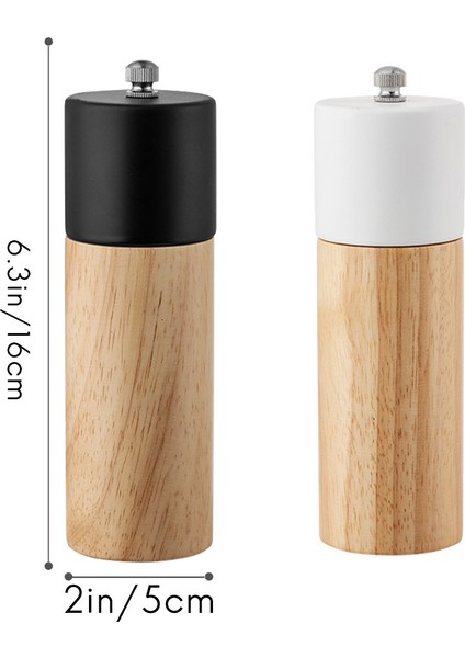 2 Paket Ahşap Tuz ve Karabiber Değirmen Baharat Fındık Fıstığı El Farları Baharat Öğütücü Şişe Pişirme Ev Mutfak Aletleri (Yurt Dışından) fiyatları