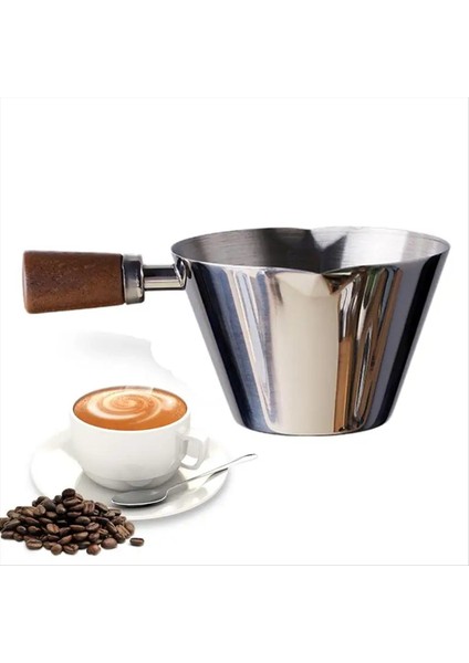 90ML Paslanmaz Çelik Ölçüm Fincan Espresso Bardaklar Küçük Kahve Sütü Sürahi Sürahi Espresso Atış Fincanı Mutfak Beyaz (Yurt Dışından)