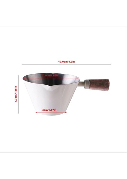 90ML Paslanmaz Çelik Ölçüm Fincan Espresso Bardaklar Küçük Kahve Sütü Sürahi Sürahi Espresso Atış Fincanı Mutfak Beyaz (Yurt Dışından) modelleri