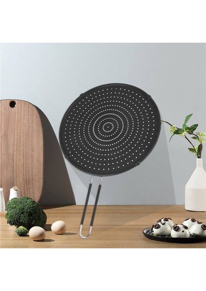 32CM Silikon Sıçrama Ekran Koruyucusu Yapışmaz Yağ Gresi Tava Kapağı Tava Tava Kapağı Tava Pişirme Silikon (Yurt Dışından) fiyatları
