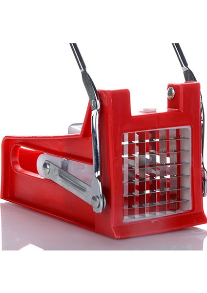 Paslanmaz Çelik Frand Fry Cutter Patates Sebze Kesiciler 2 Bıçaklar, Kırmızı (Yurt Dışından) indirimleri