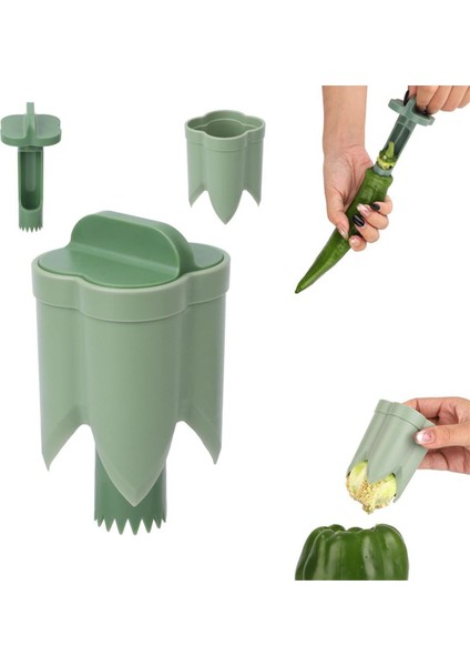 Biber Deseeder Tiger-Cinli Yeşil Biber Corer Deseeder Meyve ve Sebze Kabul Aracı (Yurt Dışından) fiyatları