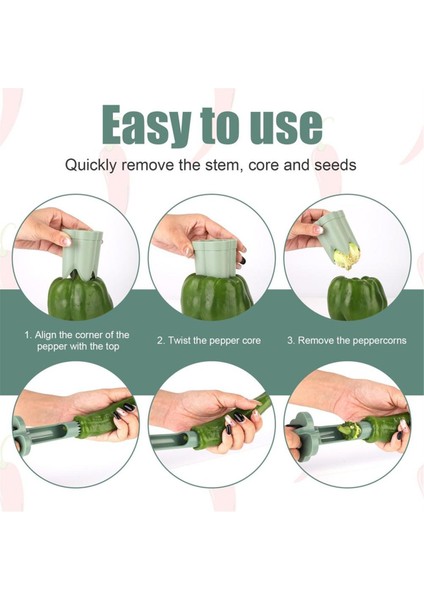 Biber Deseeder Tiger-Cinli Yeşil Biber Corer Deseeder Meyve ve Sebze Kabul Aracı (Yurt Dışından) indirimleri