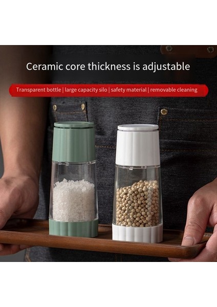 Biber Öğütücü Manuel Biber, Deniz Tuzu Öğütme Şişe Biber Tozu Taşlama Ev Baharat Şişesi Yeşil (Yurt Dışından) fiyatları