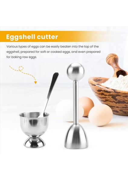 Yumurta Kraker Topper Seti-Yumuşak Sert Haşlanmış Yumurta Ayırıcı Aracı-Kaşık ve Bardak Kabuğu Çıkartma ve Kesici Çember Kaşığı ve Bardak Tutucusu-Ocak Aksesuarı (Yurt Dışından) indirimleri