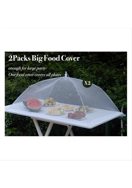6 Paketi Dış Örgü Için Yiyecek Kapakları, Açık Havada Yiyecek Çadırları/yiyecek Kapakları, Açık Gıda Gıda Ağı Piknikini Kapsar (Yurt Dışından) indirimleri