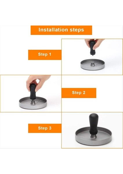 Hamburger Press Patty Maker Set Yapışmaz Et Patty Basınç Tutamak Patty Burger Maker Ev ve Mutfak, Kırmızı, Kırmızı (Yurt Dışından) fiyatları